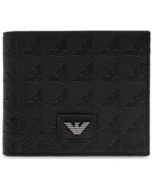 Emporio Armani Logo-debossed Wallet - ブラック