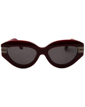 Palm Angels Cat-Eye Sunglasses - Brown