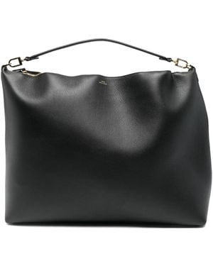 TOTEME Schultertasche Aus Leder - Schwarz