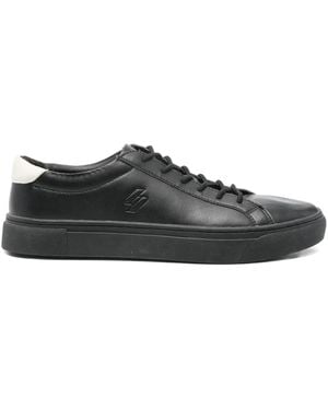 Superdry Court Tennis Trainers - Black