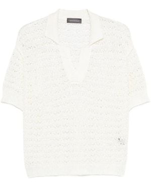 Lorena Antoniazzi Pullover Mit V-Ausschnitt - Weiß