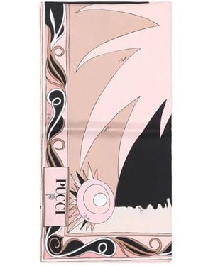 Emilio Pucci プリント シルクスカーフ - ピンク