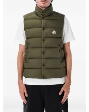 Moncler Quilted Padded Gilet - Green
