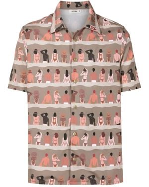 Amir Slama Graphic-Print Shirt - Pink
