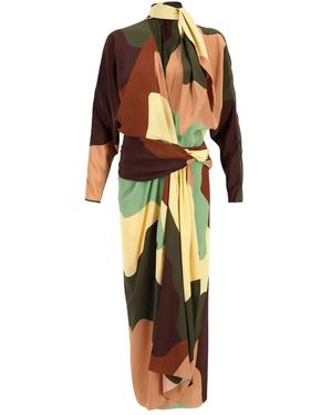 Johanna Ortiz Essence Wrap Dress - Natural