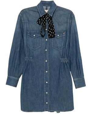 Valentino Garavani Midi Denim Dress - Blue