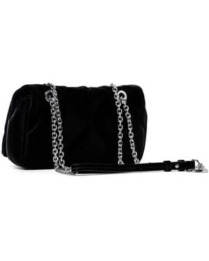 Emporio Armani キルティング ショルダーバッグ - ブラック