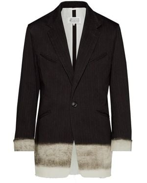Maison Margiela Pendleton ストライプ ジャケット - ブラウン