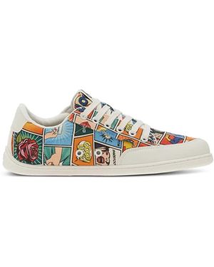 Be Lenka Zapatillas Rebound Con Cómic Estampado - Blanco