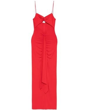 Nissa Abito Lungo Con Dettaglio Cut-Out - Rosso