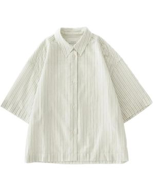 Studio Nicholson Merle Point-Collar Striped Shirt - White