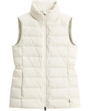 Woolrich Chaleco Acolchado Con Cuello Alto - Blanco