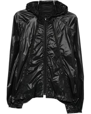 J.L-A.L Hooded Paneled Jacket - Black