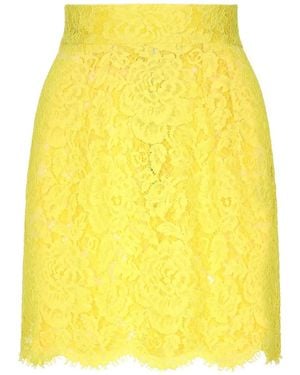 Dolce & Gabbana Gonna corta gialla - Giallo