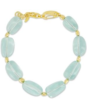 Lizzie Fortunato Glass Beaded Necklace - Green