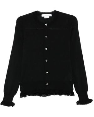 Comme des Garçons Ruffled Cardigan - ブラック