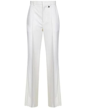 GIUSEPPE DI MORABITO Pleated Flared Trousers - White