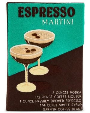 Olympia Le-Tan Martini-Embellishment Clutch Bag - Green