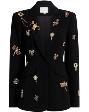 Cinq À Sept Cheyenne Brooches Blazer - Black