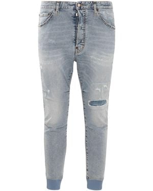 DSquared² Distressed Skinny Jeans - Blue