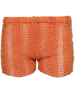 Roberta Einer Shorts Con Ruches - Arancione