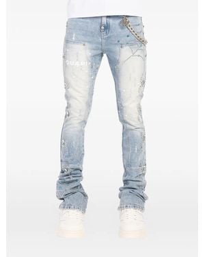 GUAPI Vaqueros Slim Con Motivo De Araña - Azul
