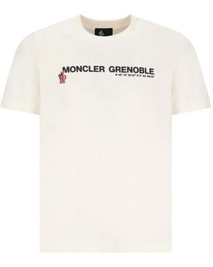 Moncler Logo-Print Short-Sleeve T-Shirt - White