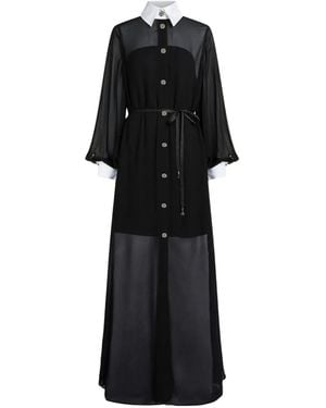 KARL LAGERFELD Kl Studio Georgette Shirt Dress - Black