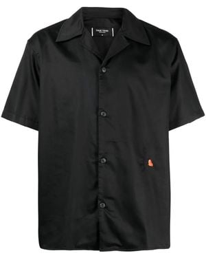True Tribe Camicia Pablo Con Ricamo A Fiori - Nero