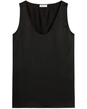Marc O' Polo Satin-Effect Sleeveless Tank Top - Black