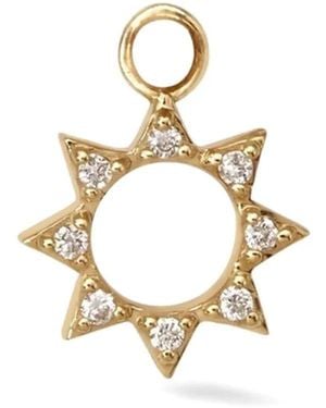 Lark & Berry 9Kt Summer Sun Diamond Charm - Metallic