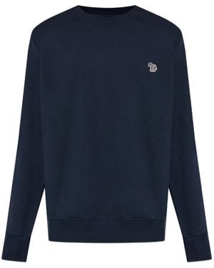 Paul Smith Sweatshirt Mit Zebra-Patch - Blau