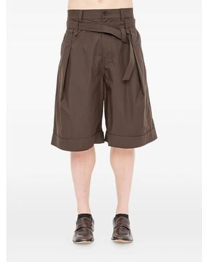 JOE CHIA Tabih Belted Shorts - Grey