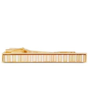 Paul Smith Striped Tie Clip - Natural