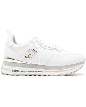 Liu Jo Sneakers Con Design A Inserti - Bianco