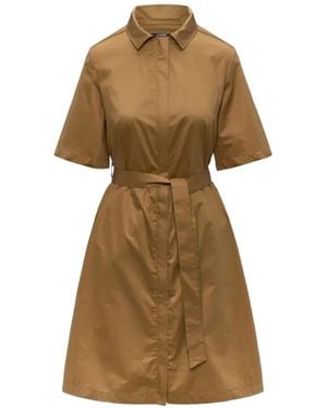 K-Way Nouaille Belted Mini Dress - Natural