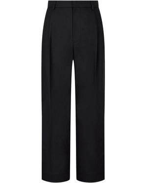 Studio Tomboy X Pleat-Detailing Pants - Black