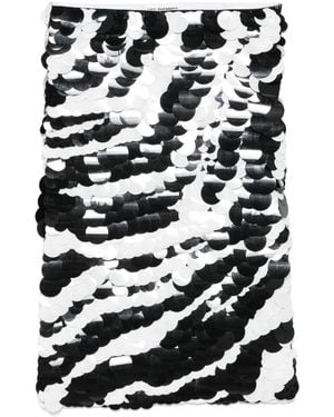 Des Phemmes Sequinned Midi Skirt - Black