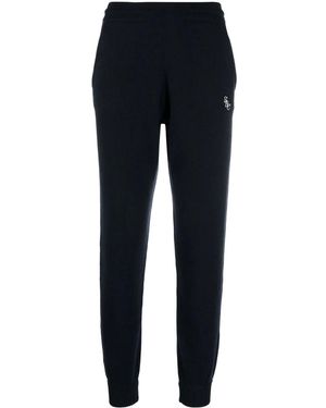 Sporty & Rich Pantaloni Sportivi Con Ricamo - Blu