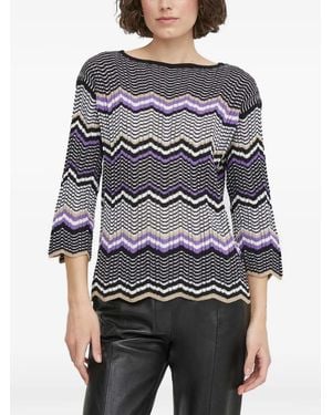 Sisley Zig-Zag Top - Grey