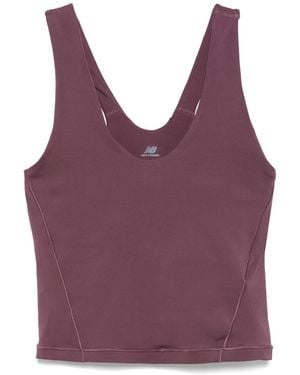 New Balance Canotta Con Stampa - Viola