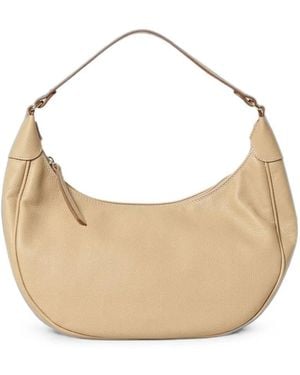 Skytos Luna Leather Shoulder Bag - Natural