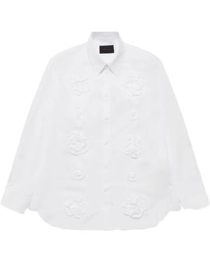 Simone Rocha Camisa De Manga Larga - Blanco