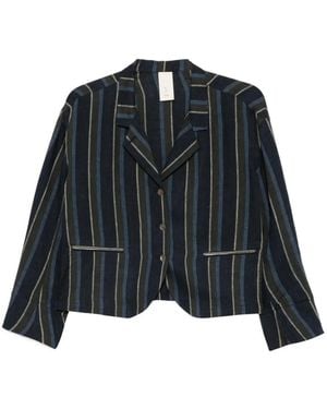 SOH Vertical-Stripe Jacket - Black