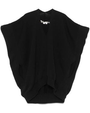 Comme des Garçons Waffle-Knit Vest - Black