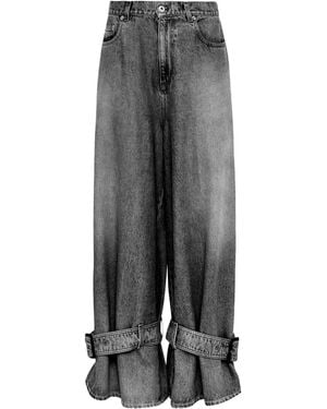 JW Anderson Buckled Jeans - Gray