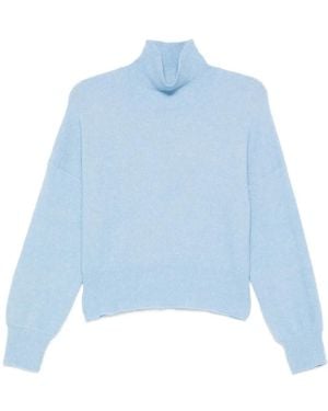 Samsøe & Samsøe Pullover mit Stehkragen - Blau
