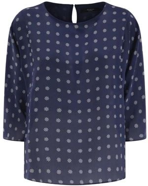 Weekend by Maxmara Bluse Mit Print - Blau