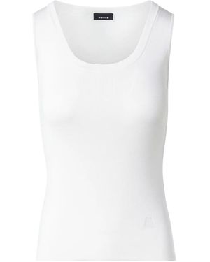 Akris ノースリーブ トップ - ホワイト