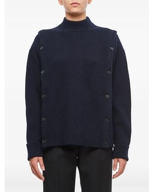 Setchu Maglione A Coste - Blu